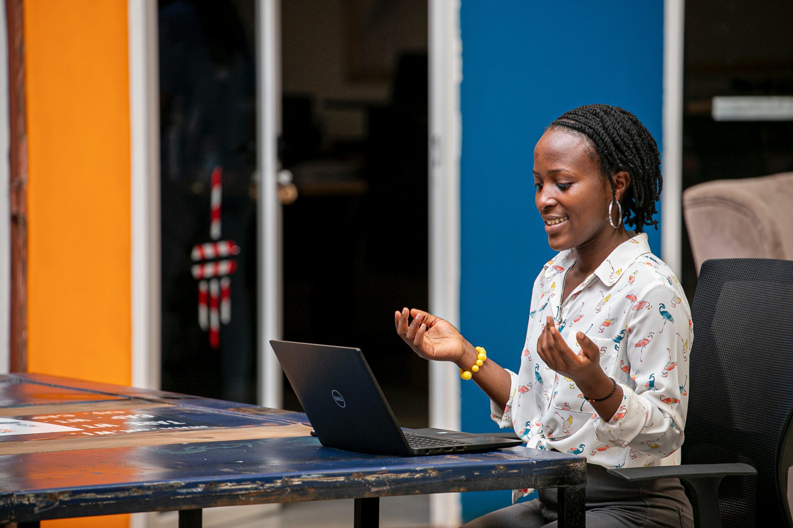 Woman on laptop
