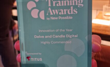 Candle Digital and Delve OD Highly Commended at British Training Awards 2023