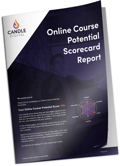 Check your online course potential scorecard