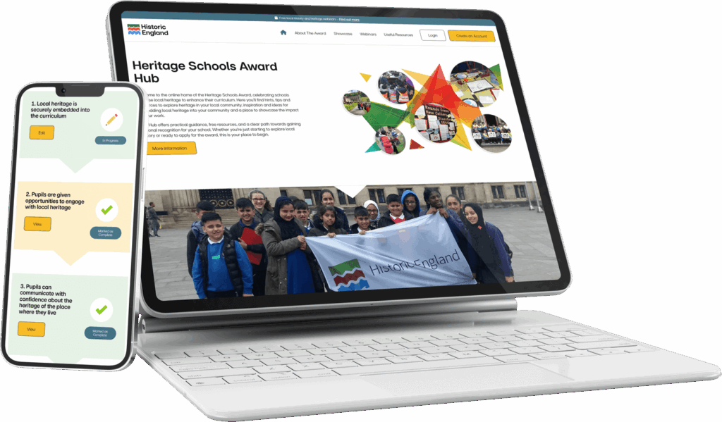 Heritage Award Hub on devices